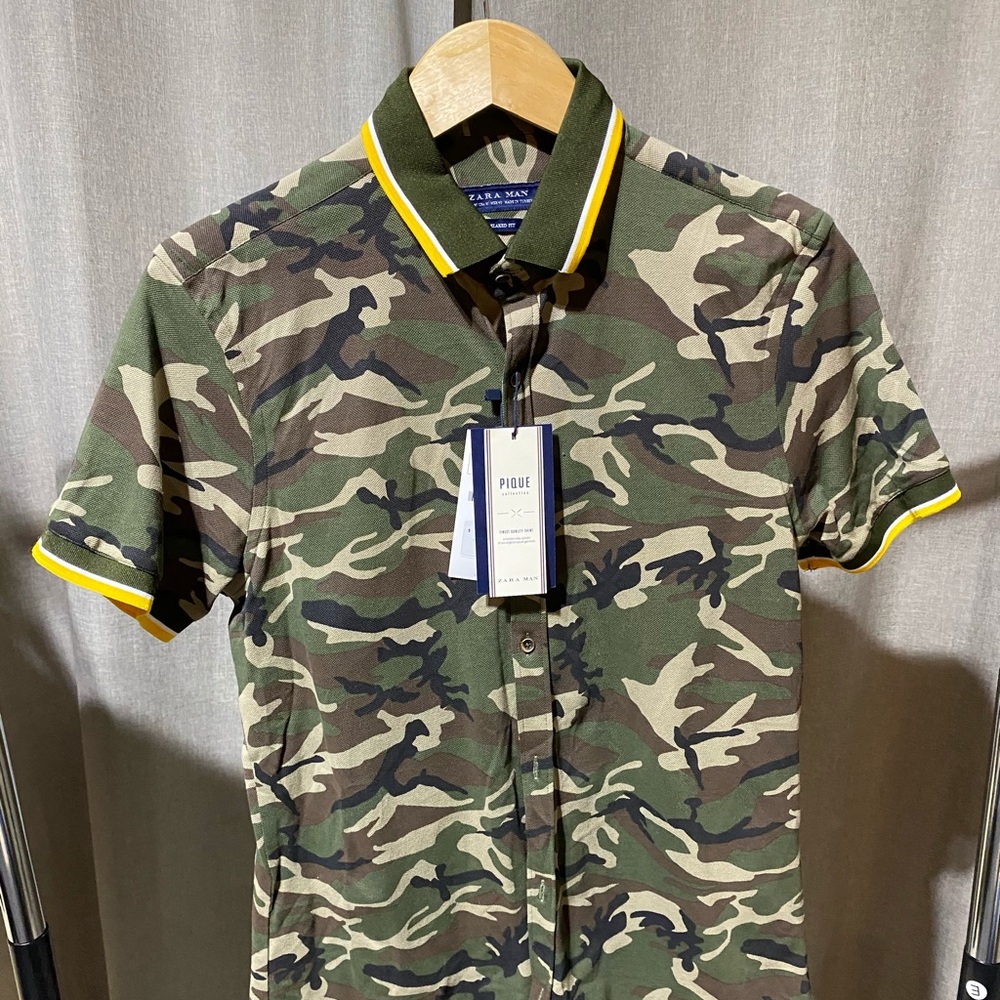 Camo Pique Polo